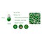 Wrapables Round 10mm Round No Holes Faux Pearls, Imitation Pearls for Jewelry Making (Set of 50), Green